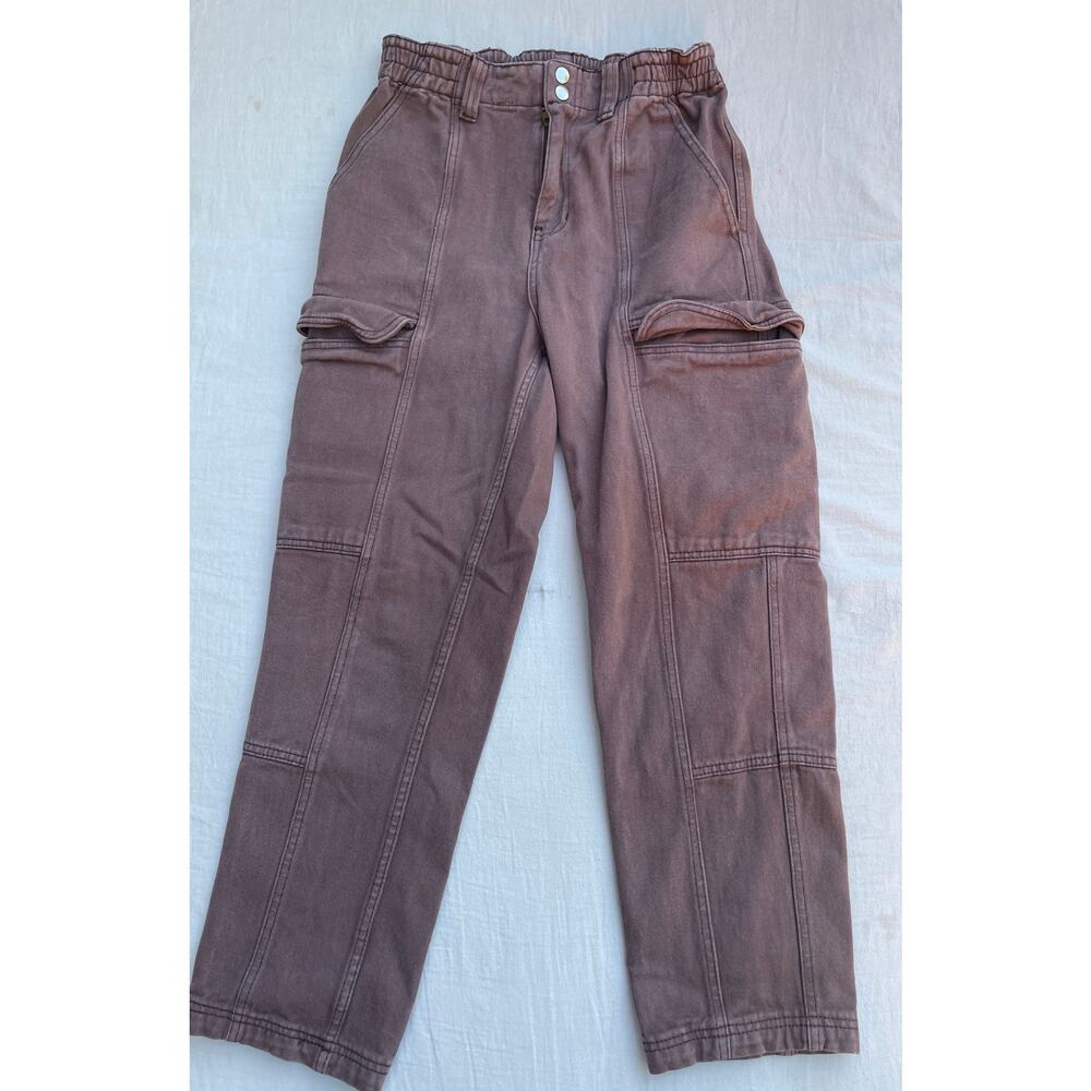 PacSun Women's‎ Size Medium Cargo Pants Elastic Waist Brown